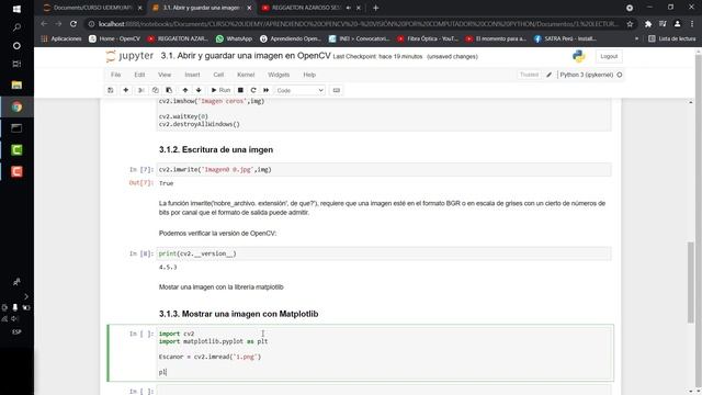 3.1. Aprendiendo OpenCV con Python - Abrir y guardar una imagen en OpenCV. смотреть онлайн