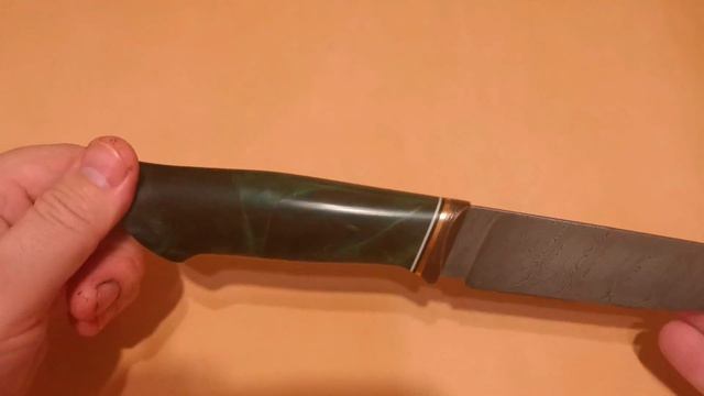 Нож ручной работы из дамасской стали. смотреть онлайн