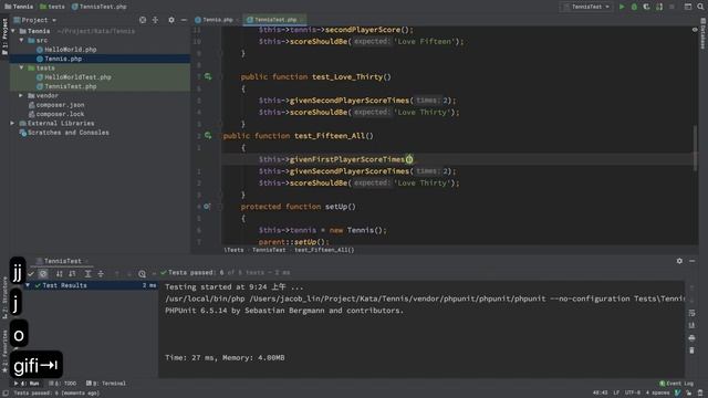 Tennis Kata TDD with PhpStorm and Vim #13 20201107 смотреть онлайн