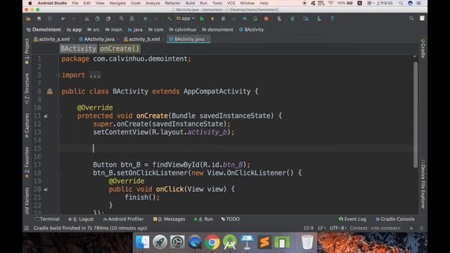 【 Android 教學 中文開放式課程 】 Intent 跳頁＆傳遞資料 смотреть онлайн