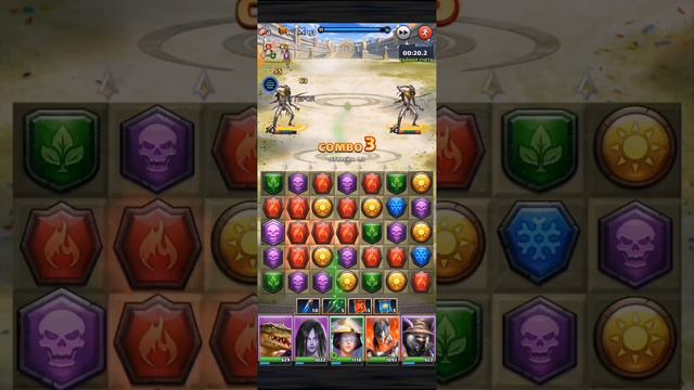 Как формируется общий счет квеста Древняя Олимпиада. Игра MythWars Puzzles смотреть онлайн