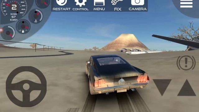 Desert Driving Simulator - Speed 180 km/h. Classic American Muscle Cars. Android Gameplay смотреть онлайн