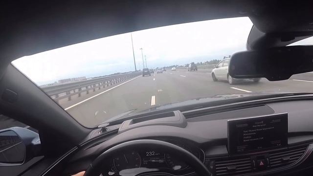 Audi s6 stage 2 (600 hp) Russia Saint Petersburg 300 + км/ч смотреть онлайн