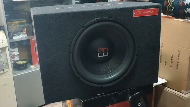 обзор - прослушивание активного сабвуфера MAGNUM bassbox 12a смотреть онлайн