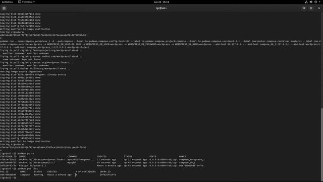 Podman: How to run Wordpress with MySQL and a volume mount for data persistence. смотреть онлайн