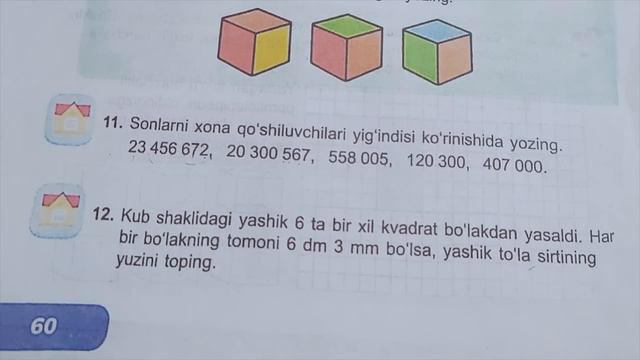 3~sinf Matematika 87~dars