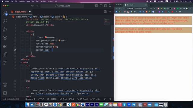 18. Frontender[1.0] Стилизация в HTML. Инлайновые стили + фишка тега style смотреть онлайн