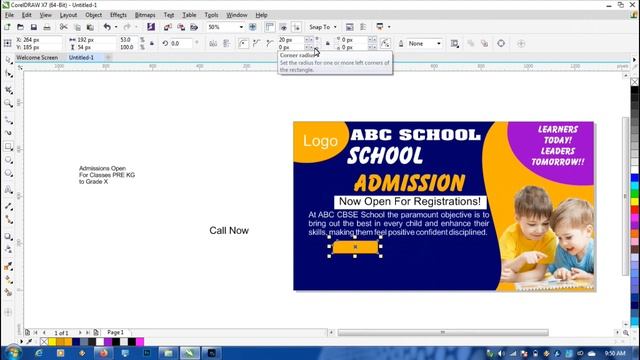 How To Make School Banner In Coreldraw || Education Banner/Poster/Flex Design смотреть онлайн