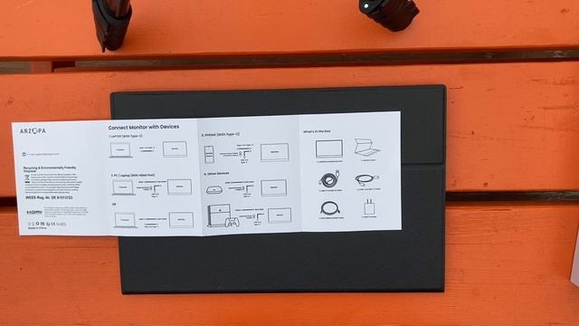 Arzopa S1 Table Portable Monitor Unboxing and First Look смотреть онлайн
