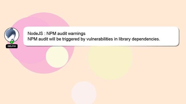 NodeJS : NPM audit warnings смотреть онлайн