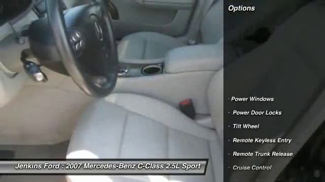 2007 Mercedes-Benz C-Class 2.5L Sport Fort Meade FL 33841 смотреть онлайн