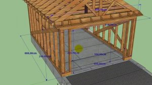 Теплый каркасный гараж, как сделать, размеры.