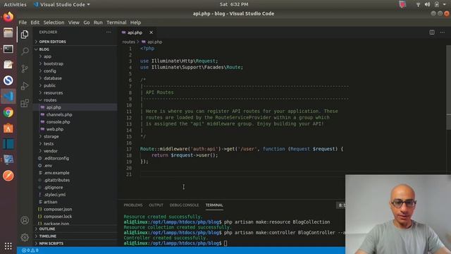 How to make Rest API in Laravel framework (2/4) Make Resource and Collection смотреть онлайн