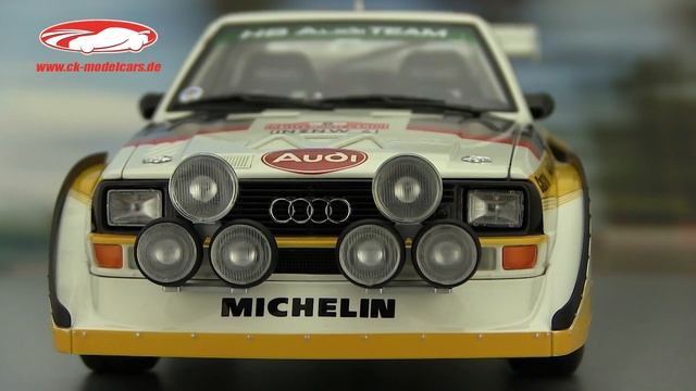 ck-modelcars-video: Audi Sport Quattro S1 #6 Rallye Monte Carlo 1986 Mikkola, Hertz AUTOart смотреть онлайн