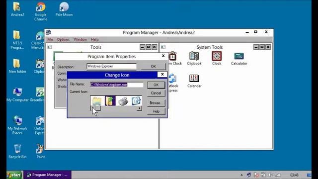 Windows NT 3.51 Program Manager On Windows 7 & 8. смотреть онлайн