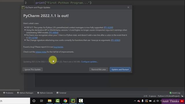 How to update PyCharm on Windows 10 (2022) смотреть онлайн