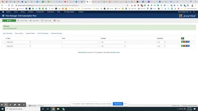 Joomla Membership Pro Subscription Plan Tutorial смотреть онлайн