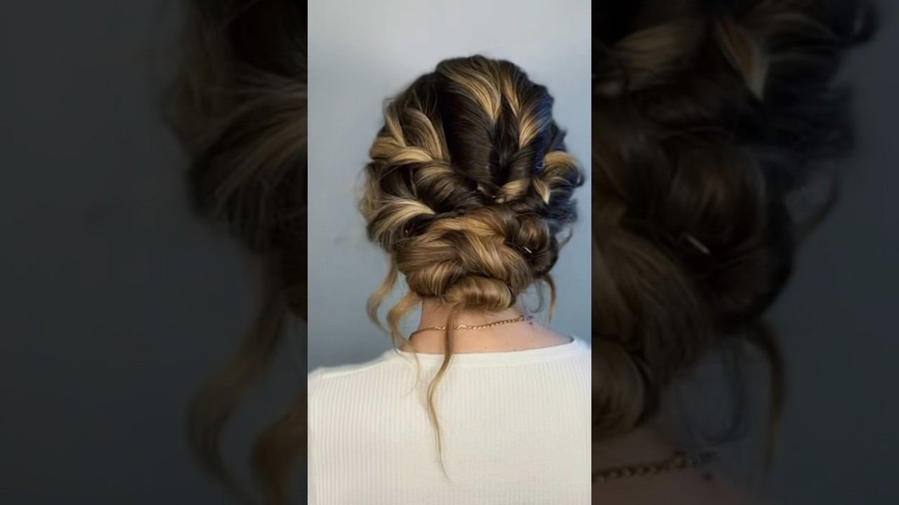 Потрясающая прическа #прическа #лайфхакдлядевушек смотреть онлайн