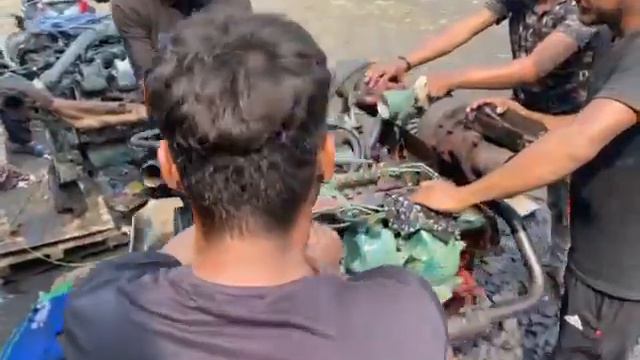 Mercedes-Benz om 421 LA v6 full overhaul start the engine