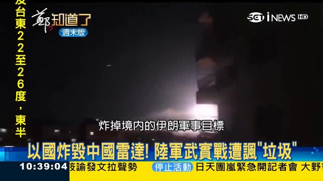 中國雷達 號稱能抓F22卻遭以色列輕鬆炸毀 實戰慘出包驗證中國製武器 不堪一擊 ？ │許貴雅主持│【周末版鄭知道了】20190127│三立iNEWS смотреть онлайн