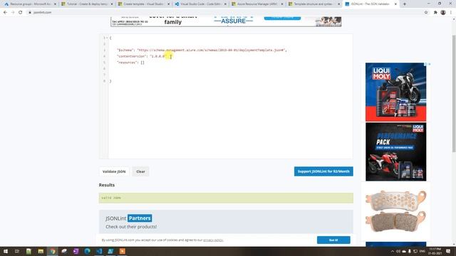 Lec-176 Azure in Hindi - Azure Resource Manager - Lab 1 Create First ARM Template смотреть онлайн