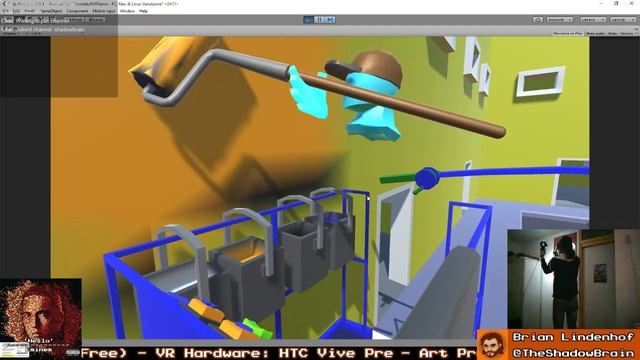 HTC Vive Pre City Painting Gamedev! смотреть онлайн