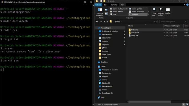 Aula 05 - Como usar o terminal (parte 02) » Curso de Git & GitHub » DorivaTech смотреть онлайн
