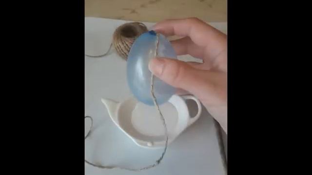 Пасхальное яйцо (из ниток и клея) смотреть онлайн