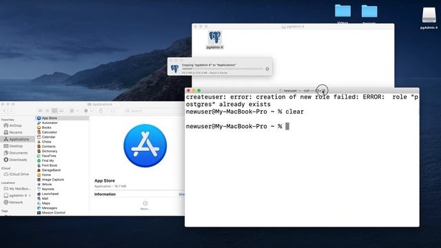 Install PostgreSQL and pgAdmin 4 on Mac смотреть онлайн