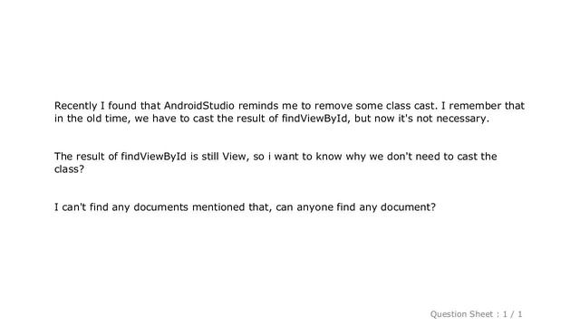 Android : No need to cast the result of findViewById? смотреть онлайн