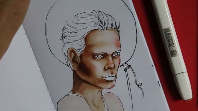 Рисую МАРКЕРАМИ актера из фильма ОНО/drawing Penniwise with markers смотреть онлайн