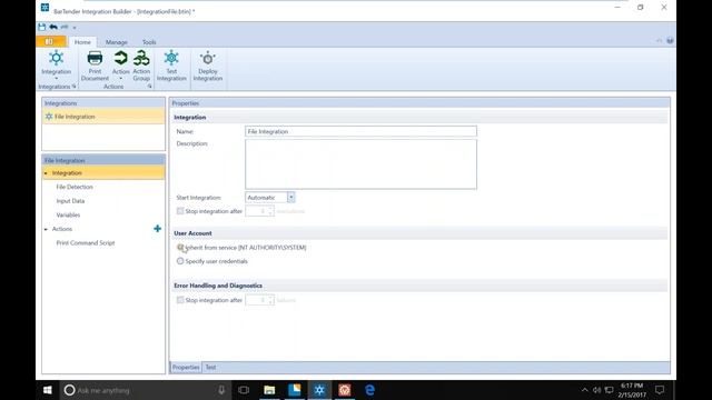 Building a File Integration Using BarTender Print Command Script смотреть онлайн