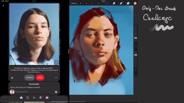 One Brush Challenge in Procreate - Hard Blend Brush смотреть онлайн