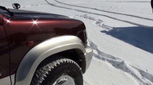 ISUZU BIGHORN -  2001 6VE1 V-3.5 снег бездорожье "девушка за рулем..MTS