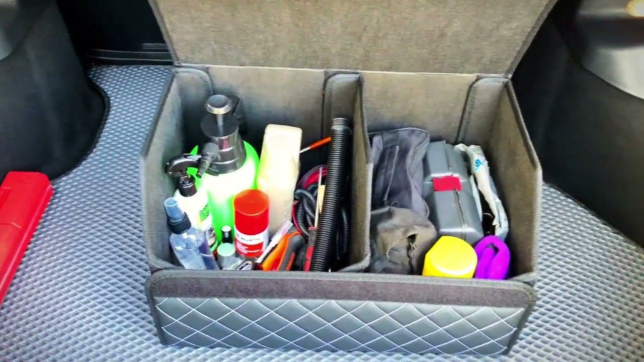 Мини обзор органайзера в багажник/сумка органайзер в машину для проекта LADA Granta FL Black Edition смотреть онлайн