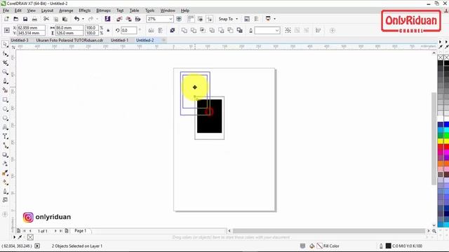 Free Desain Foto Polaroid Semua Ukuran dengan CorelDraw - Template Polaroid Design смотреть онлайн