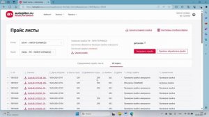 Работа с прайсами