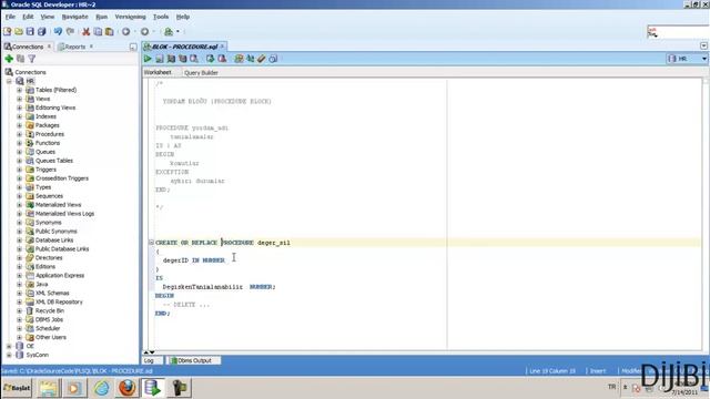Oracle PROCEDURE Blok смотреть онлайн