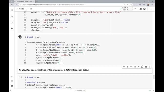 Numerical integration, classes of functions, and annotation of plots (04 part a video 5 of 5) смотреть онлайн