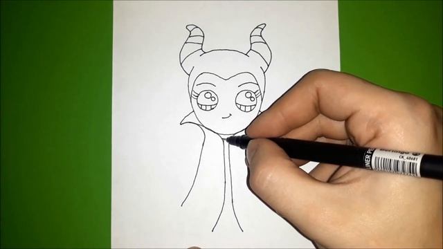 Как красиво нарисовать МАЛЕФИСЕНТУ? смотреть онлайн