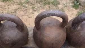 ОБЗОР ТЯЖЁЛЫХ ЦАРСКИХ СТАРИННЫХ ГИРЬ REVIEW OF OLD TIME HEAVY KETTLEBELLS