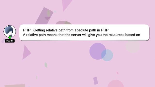 PHP : Getting relative path from absolute path in PHP смотреть онлайн