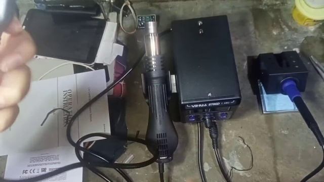 Hot Air Rework Station 2 in 1 YiHua 8786D-I unboxing and testing review. смотреть онлайн