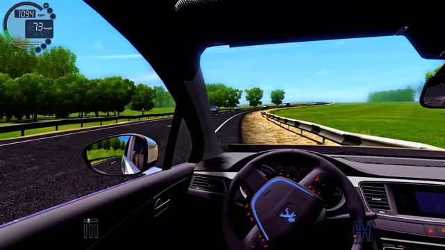 City Car Driving 1.5.3 Peugeot 508 - G27 HD [1080p][60fps] смотреть онлайн