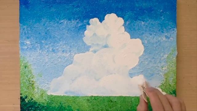 Рисуем красивый пейзаж.