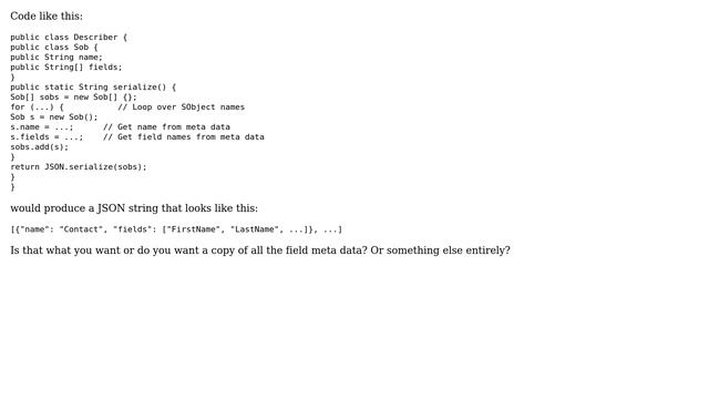 Salesforce: How get all objects and their fields as Json? (2 Solutions!!) смотреть онлайн
