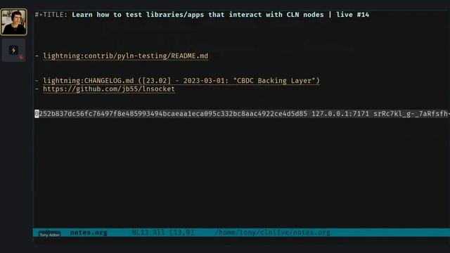 Learn how to test libraries/apps that interact with CLN nodes | live #14 смотреть онлайн