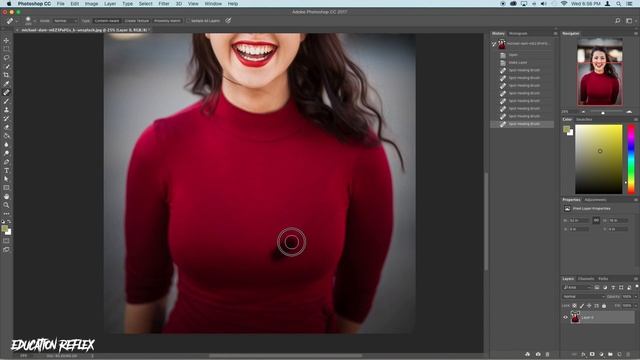 How To Easily Remove Bra Lines In Photoshop смотреть онлайн