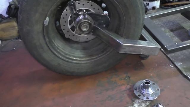 Электросамокат из автомобильного колеса своими руками. Часть 5