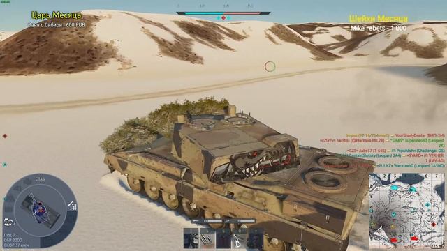Много ЯДЕРОК и ФРАГОВ на ЛУЧШЕМ ТАНКЕ PT-16/T-14 в War Thunder смотреть онлайн
